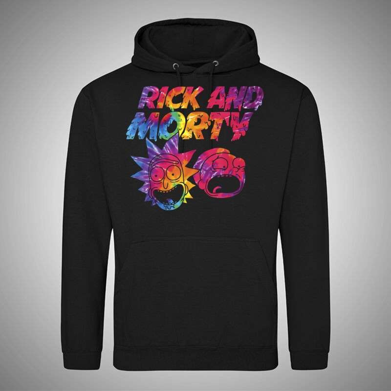 Férfi Kapucnis Pulcsi Rick And Morty Color