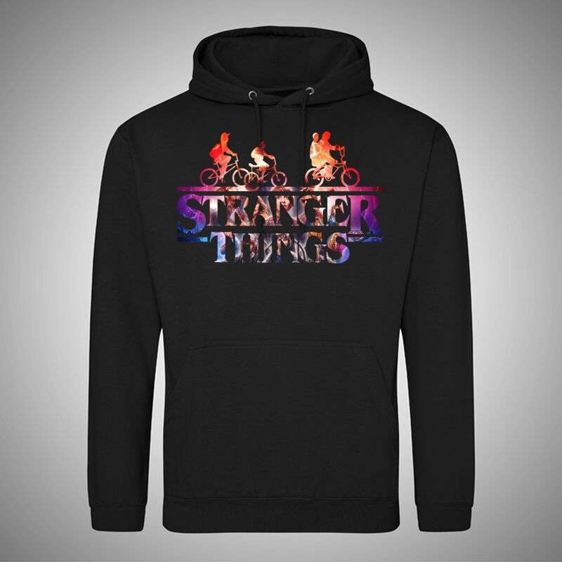 Férfi Kapucnis Pulcsi Stranger Things Classic