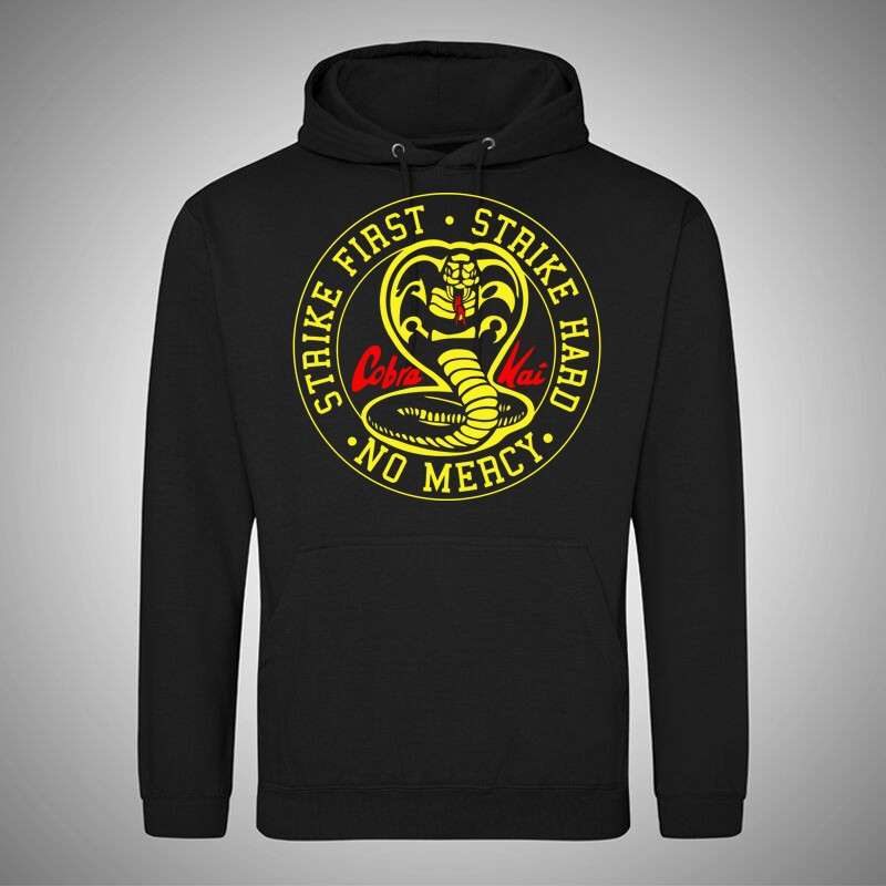 Férfi Kapucnis Pulcsi Cobra Kai No Mercy
