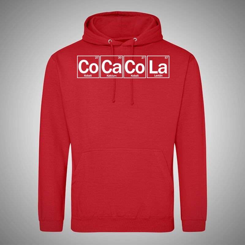 Férfi Kapucnis Pulcsi Coca Cola Periódusos