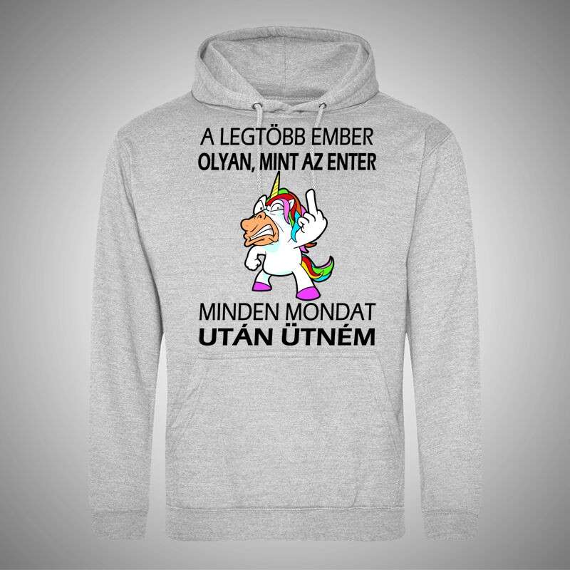 Férfi Kapucnis Pulcsi Olyan Mint Az ENTER Unikornis