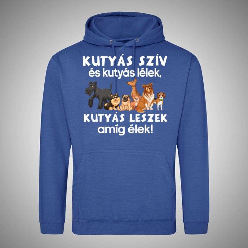 Férfi Kapucnis Pulcsi Kutyás Szív És Kutyás Lélek