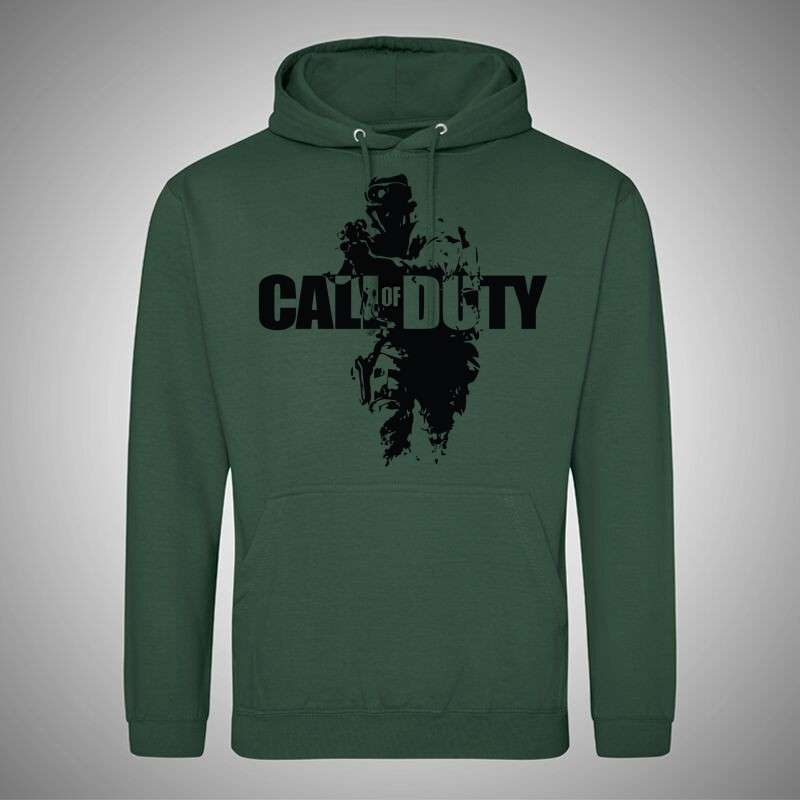 Férfi Kapucnis Pulcsi CALL OF DUTY Black And White