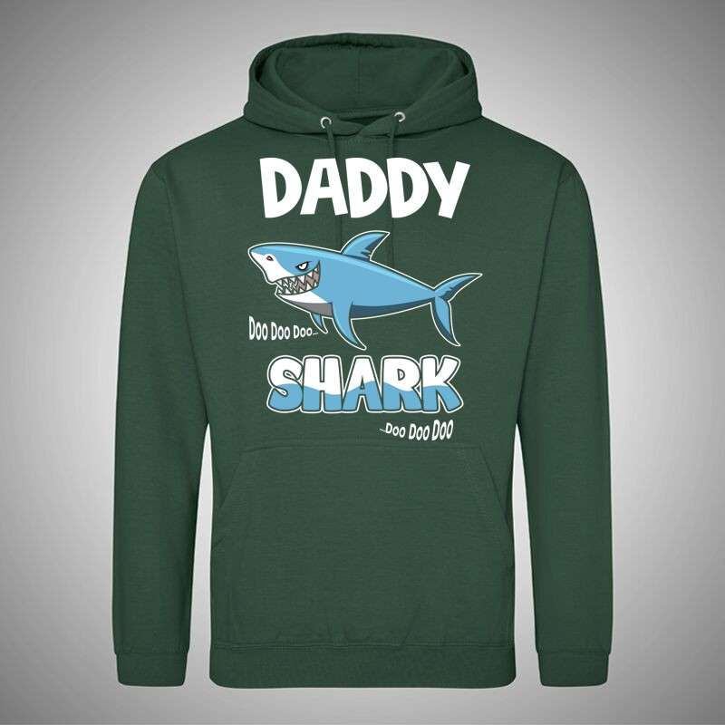 Férfi Kapucnis Pulcsi Daddy Shark 5.0