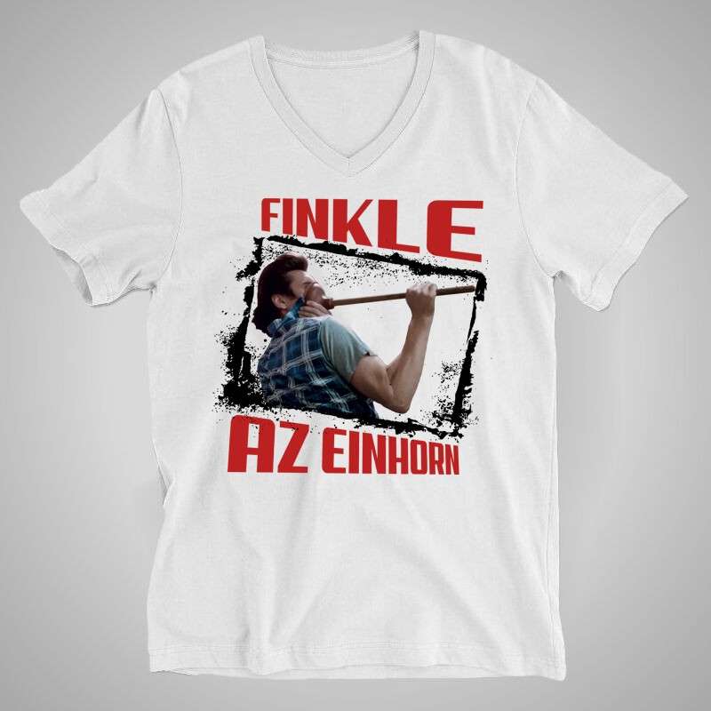 Férfi V-nyakú póló Ace Ventura Finkle Az Einhorn