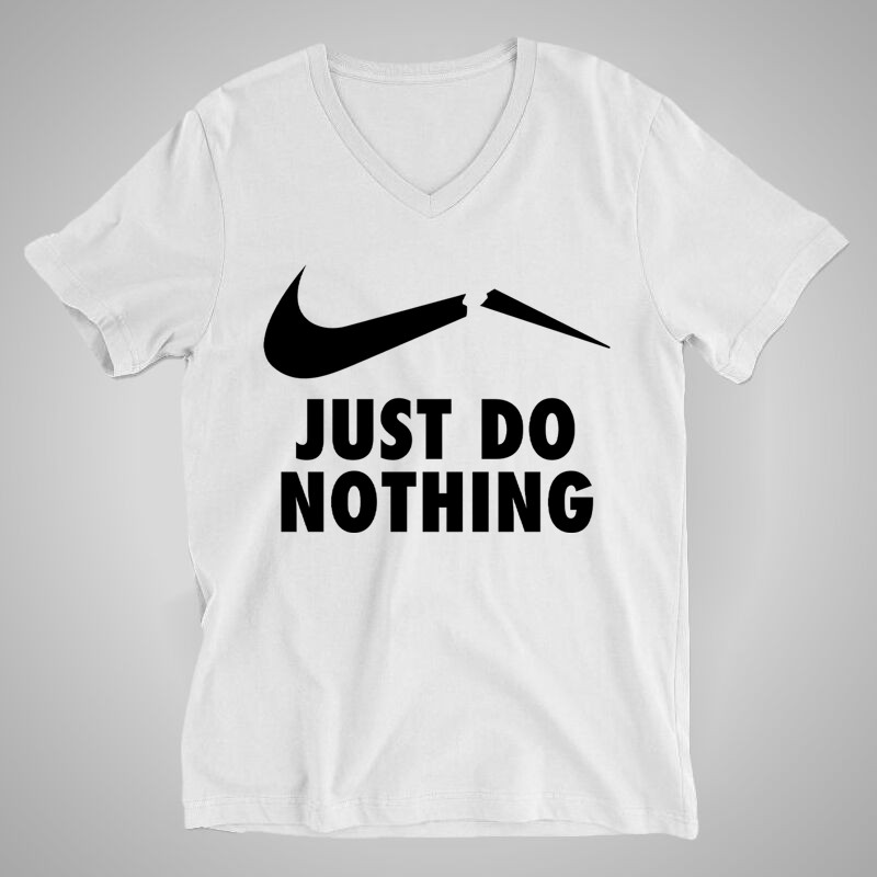 Férfi V-nyakú póló Just Do Nothing