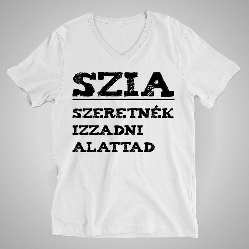 Férfi V-nyakú póló SZIA
