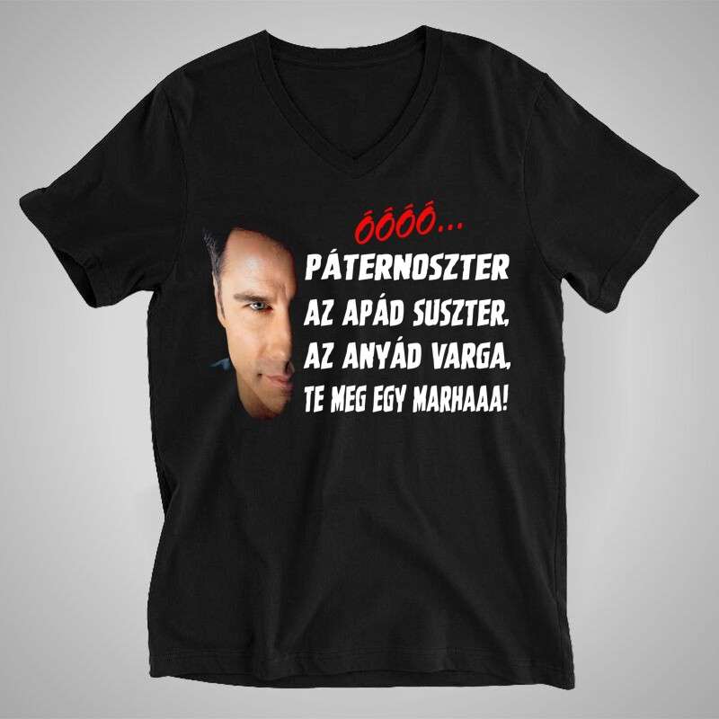 Férfi V-nyakú póló Álarc Páternoszter