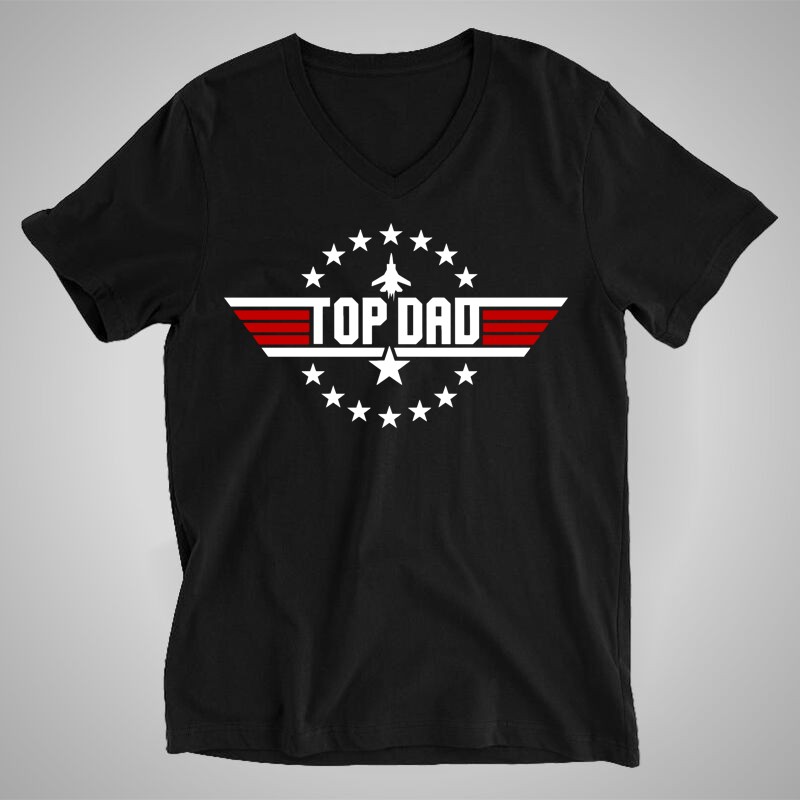Férfi V-nyakú póló Top DAD