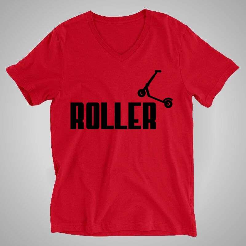 Férfi V-nyakú póló Roller