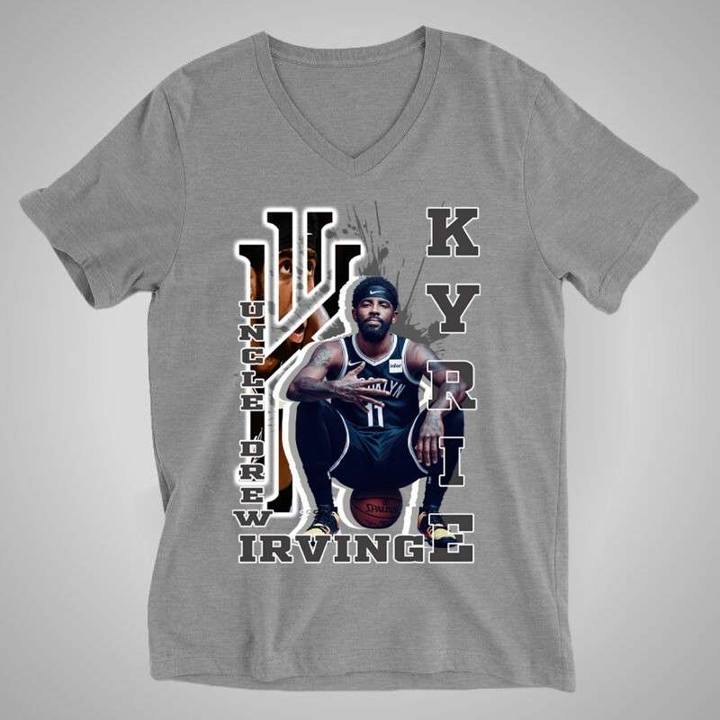 Férfi V-nyakú póló Kyrie Irving Nets