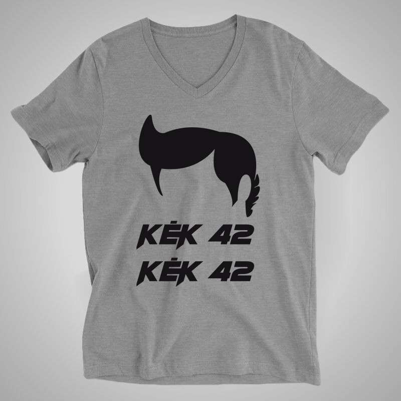 Férfi V-nyakú póló Kék 42