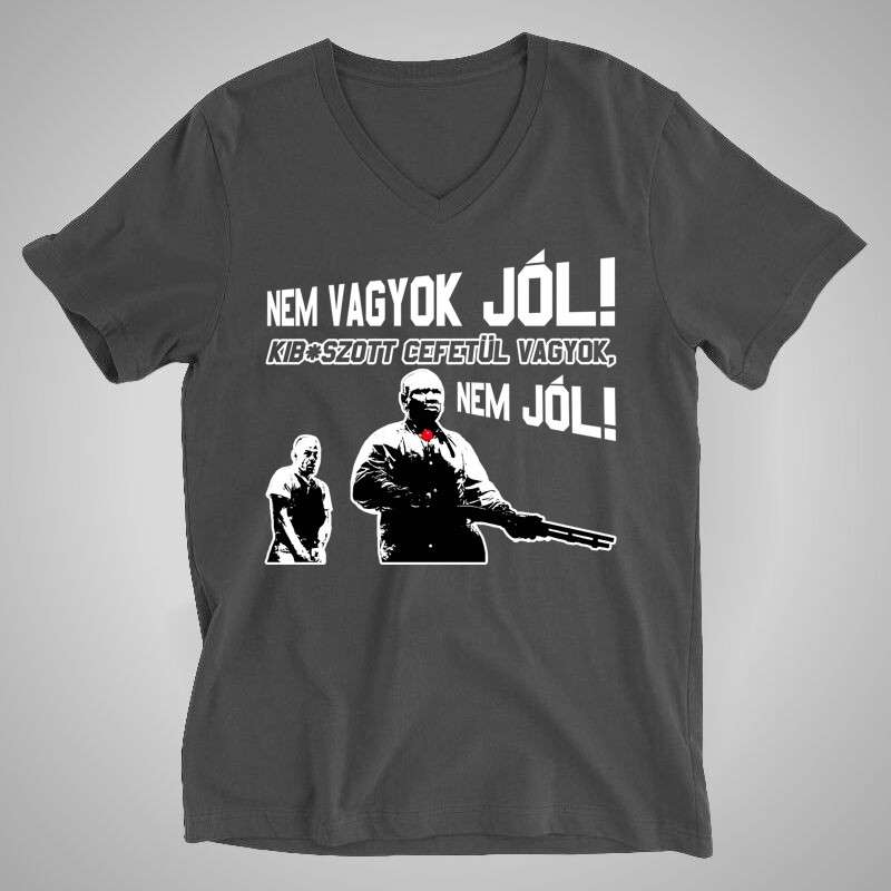 Férfi V-nyakú póló Nem Vagyok Jól