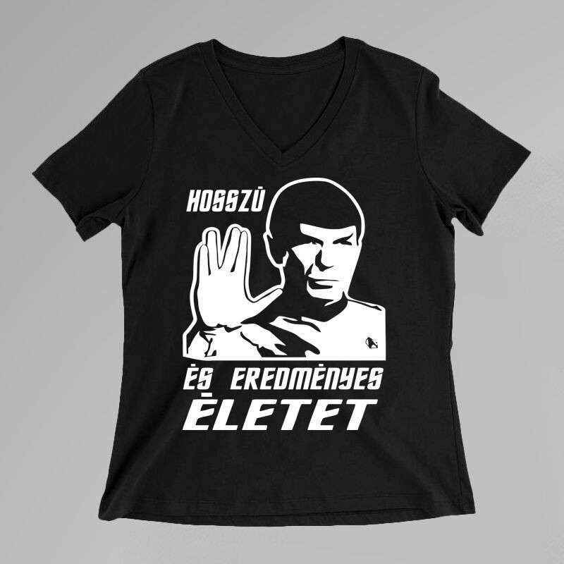 Női V-nyakú póló Hosszú És Eredményes