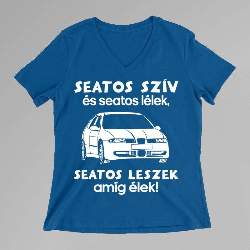 Női V-nyakú póló Seatos Szív És Seatos Lélek