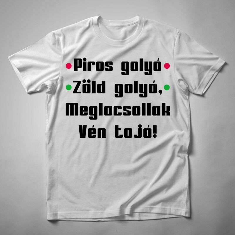 Gyerek póló Piros Golyó Zöld Golyó