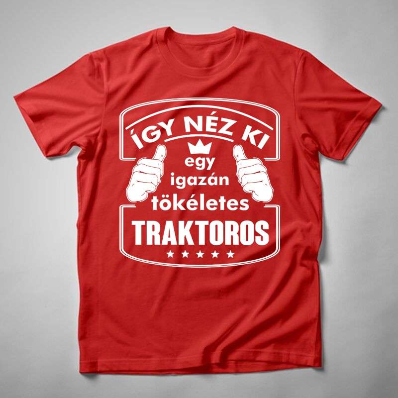 Gyerek póló Így Néz Ki Egy Tökéletes Traktoros