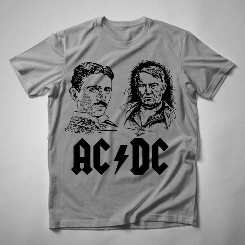 Gyerek póló ACDC Edison Tesla