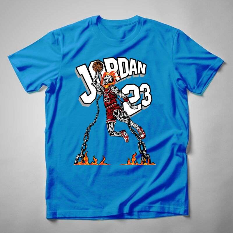 Gyerek póló Jordan Skeleton