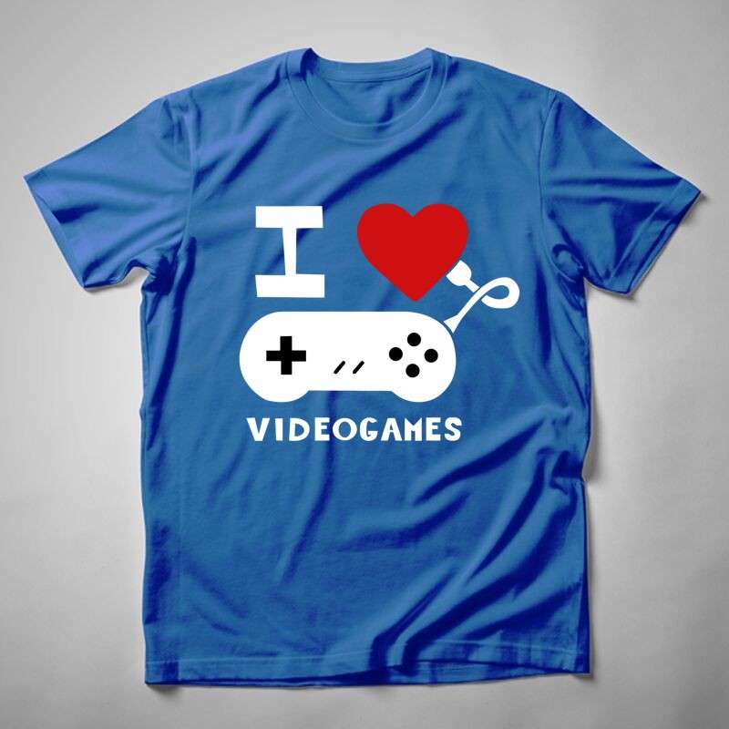Gyerek póló I Love Video Games