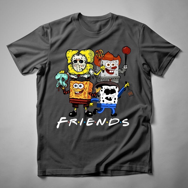 Gyerek póló Spongebob Friends