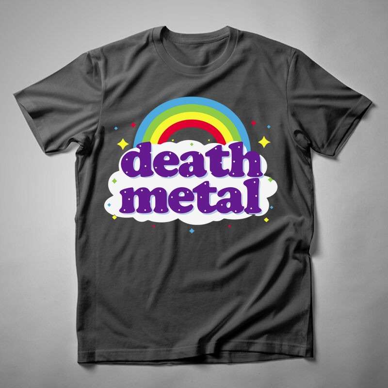 Gyerek póló Death Metal Szivárvány
