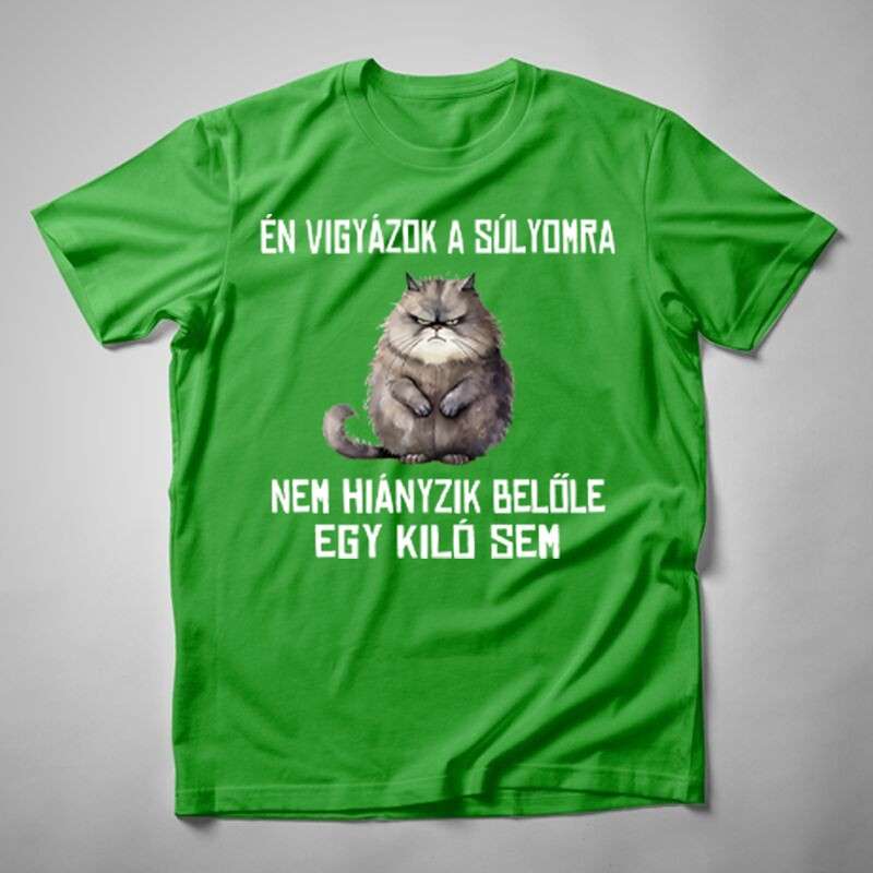 Gyerek póló Én Vigyázok A Súlyomra MACSKA
