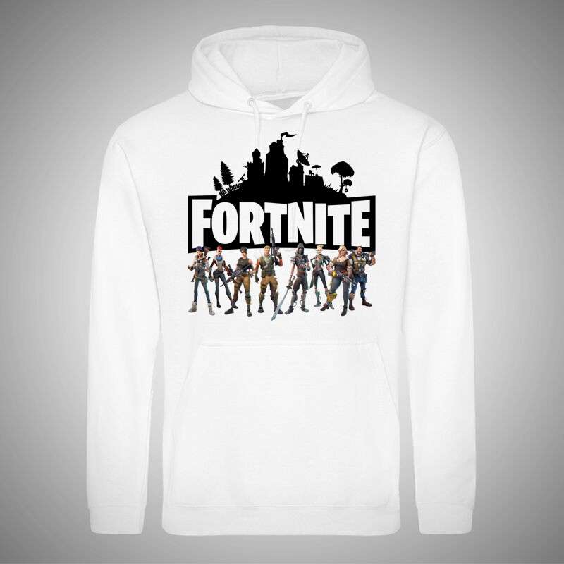 Gyerek kapucnis pulcsi Fortnite Team