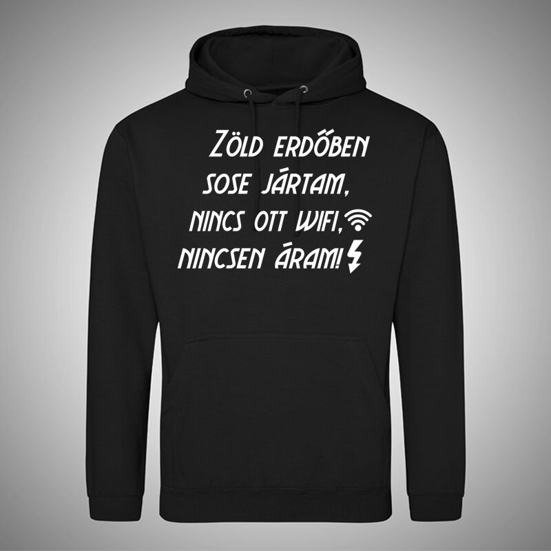 Gyerek kapucnis pulcsi Zöld Erdőben Sose Jártam