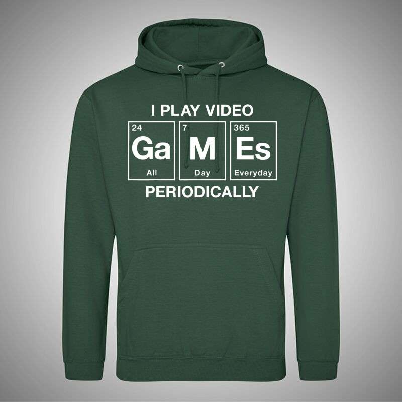 Gyerek kapucnis pulcsi I Play Video Games Periódusos