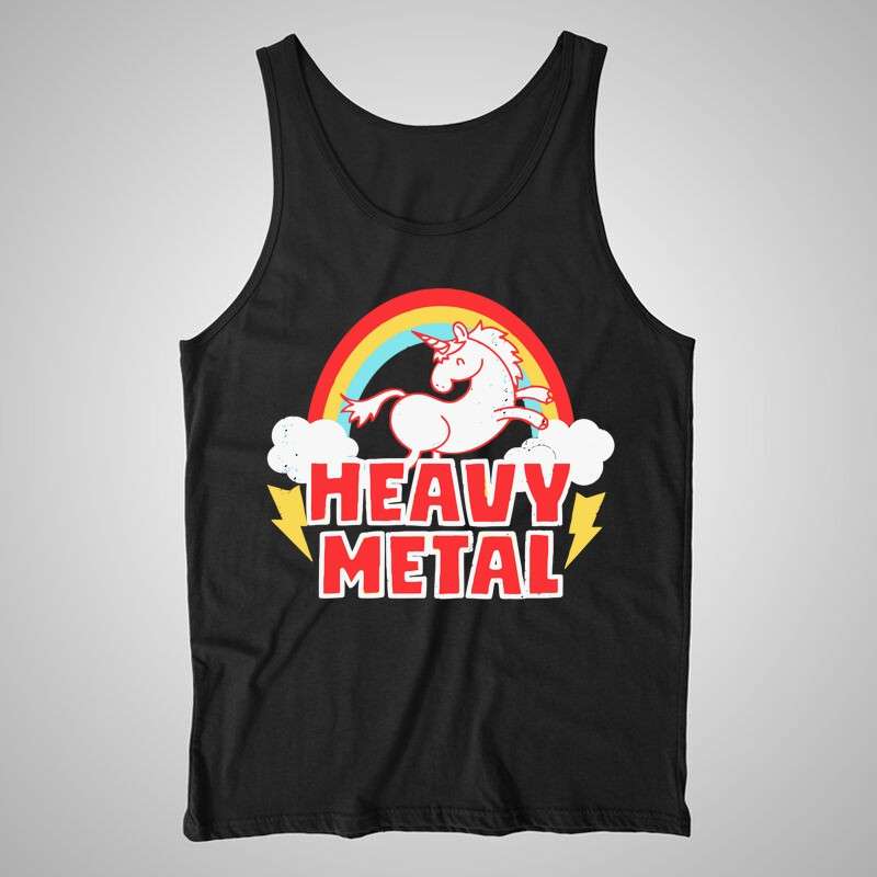 Férfi trikó Heavy Metal Unikornis
