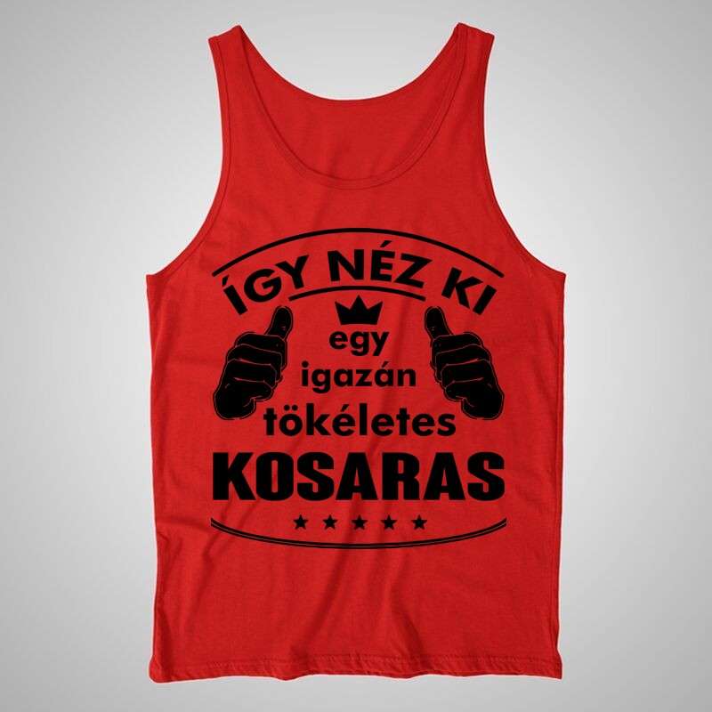 Férfi trikó Így Néz Ki Egy Igazán Tökéletes KOSARAS