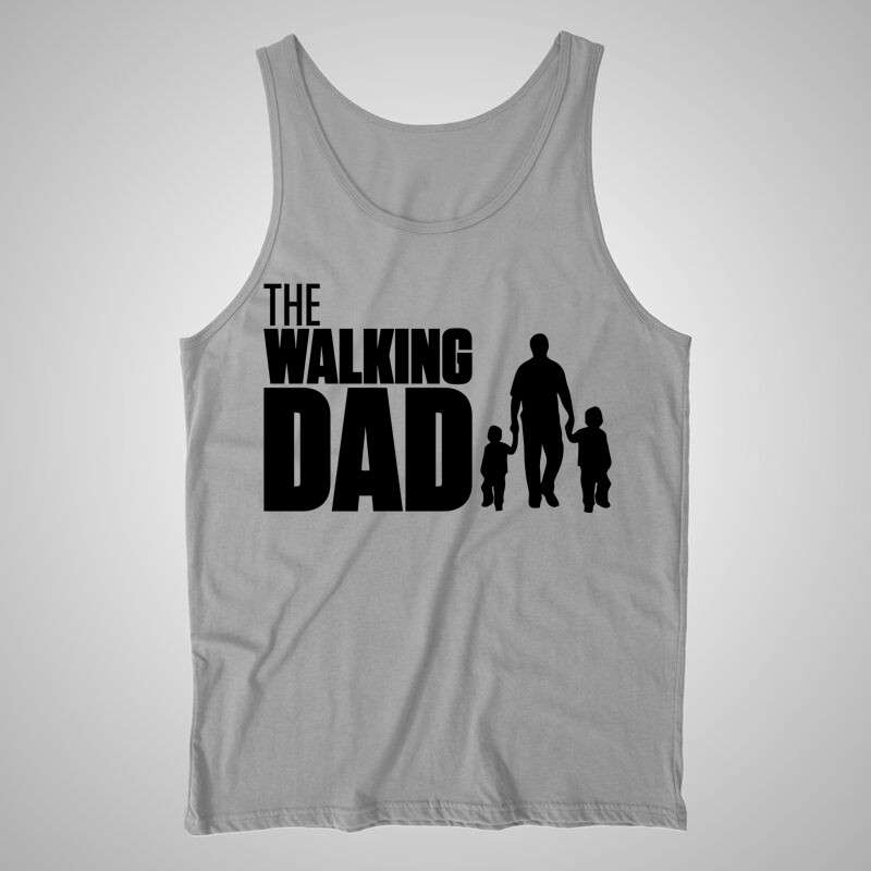 Férfi trikó The Walking Dad 2 Gyerek