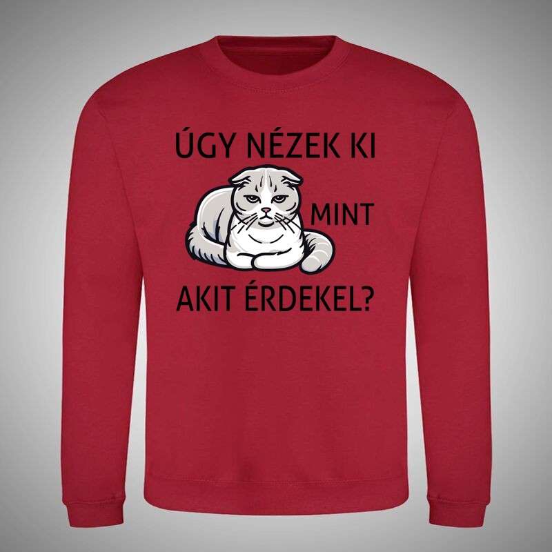 Kerek nyakú pulcsi Úgy Nézek Ki Cica
