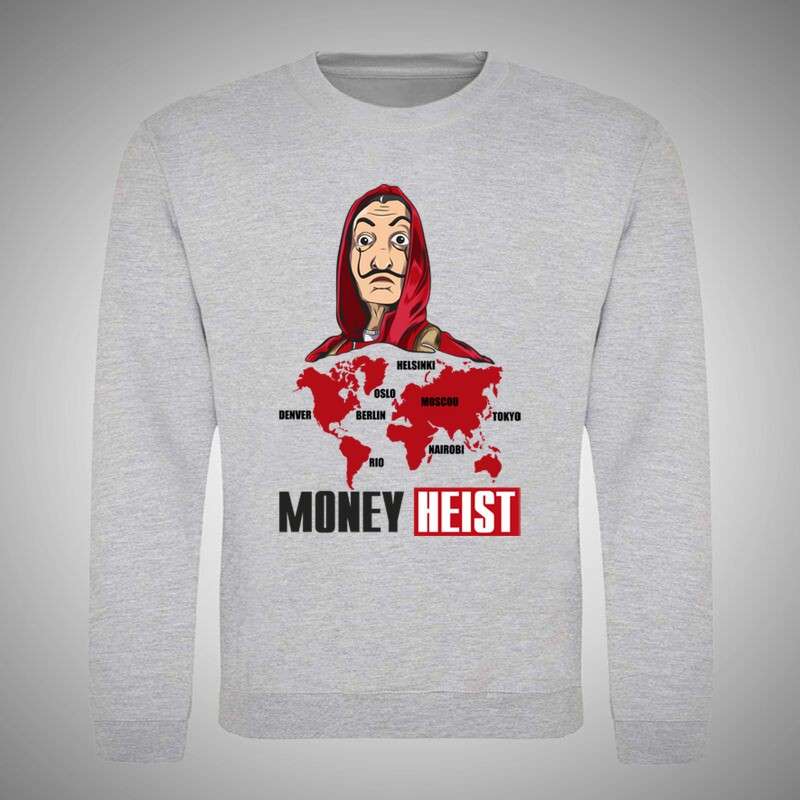Kerek nyakú pulcsi Money Heist