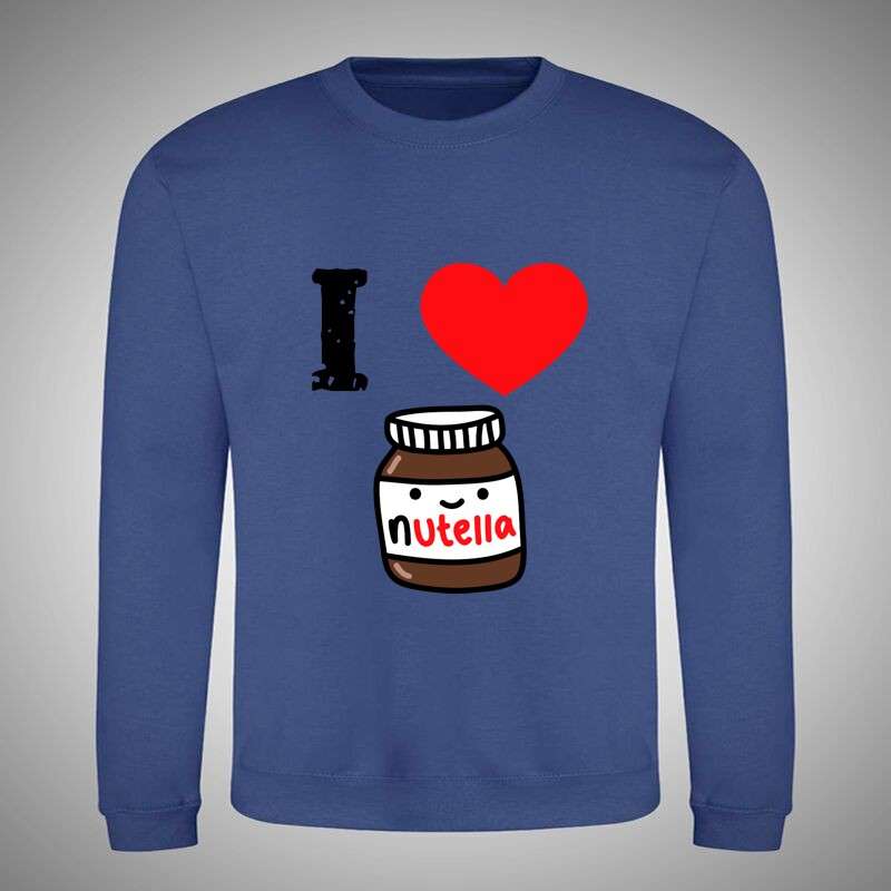 Kerek nyakú pulcsi I Love Nutella
