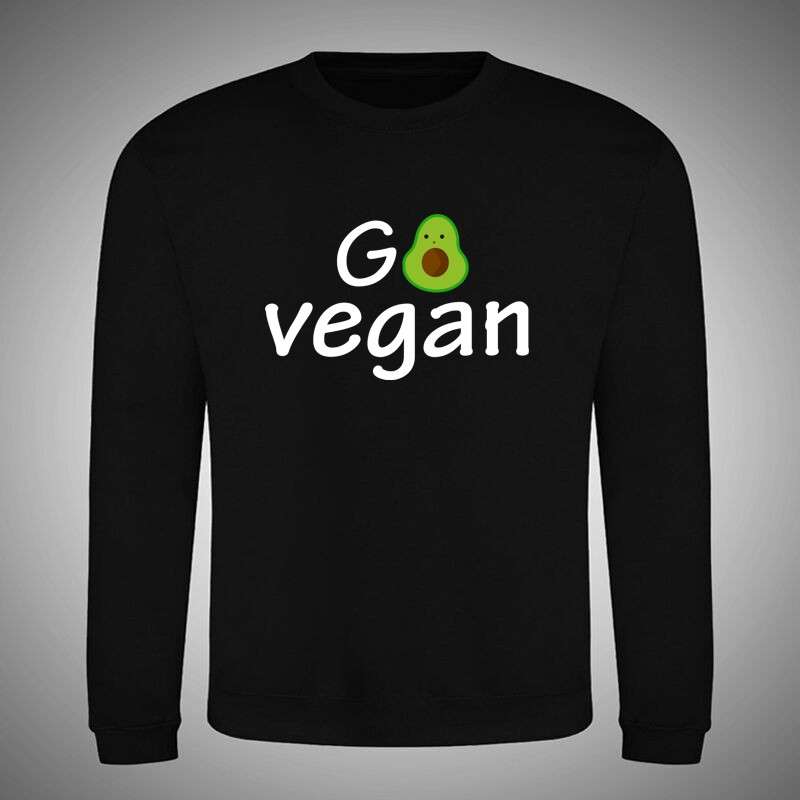 Gyerek kerek nyakú pulcsi Go Vegan