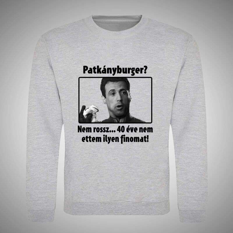 Gyerek kerek nyakú pulcsi Patkányburger