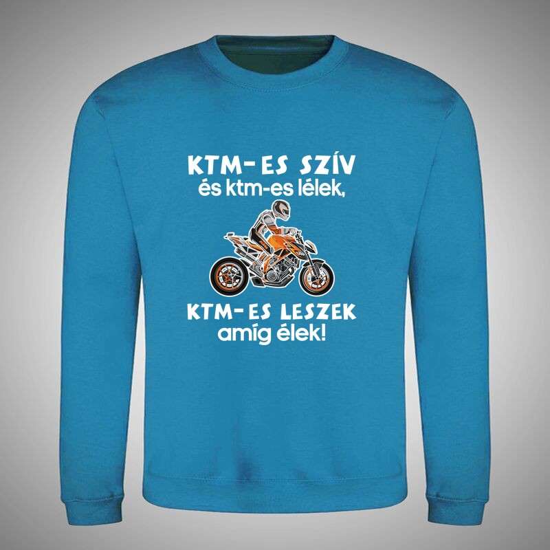 Gyerek kerek nyakú pulcsi KTM-es Szív És KTM-es Lélek