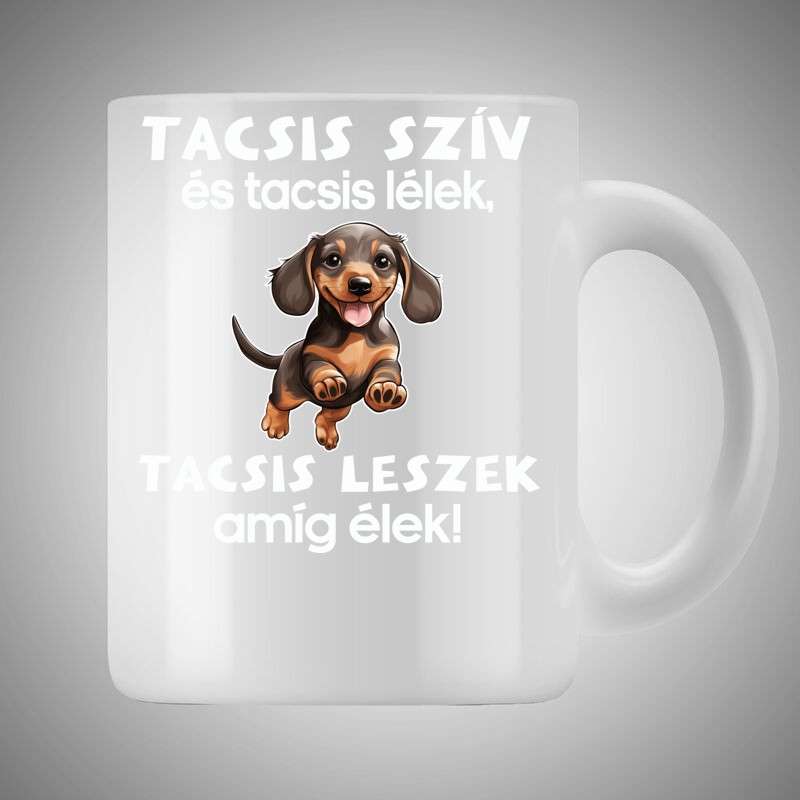 Bögre 3dl Tacsis Szív És Tacsis Lélek