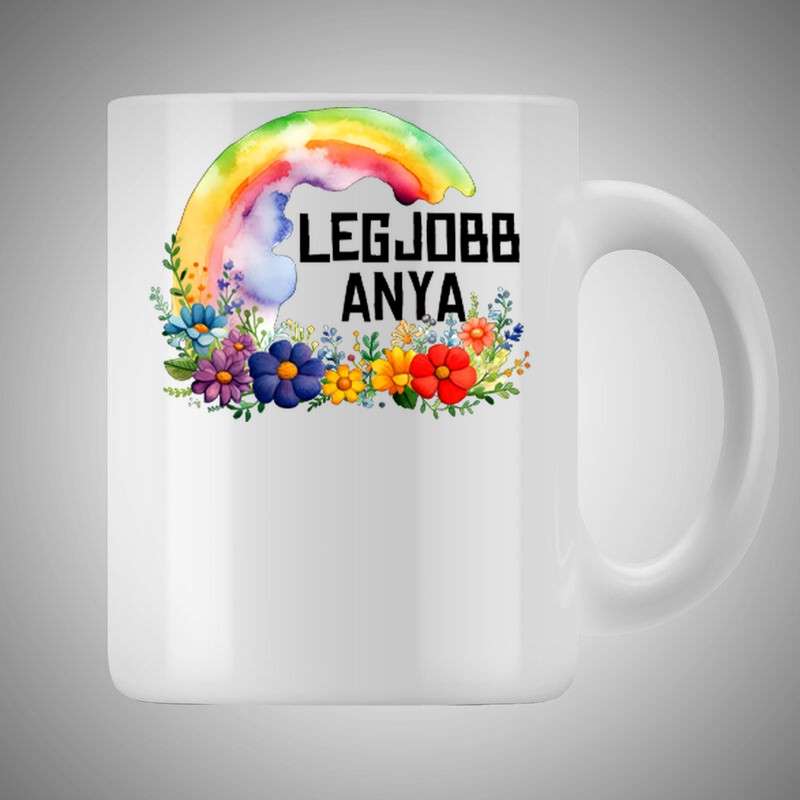 Bögre 3dl Legjobb Anya Szivárvány