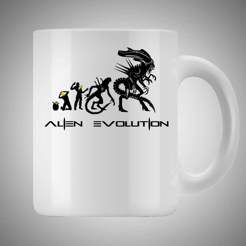 Bögre 3dl Alien Evolution
