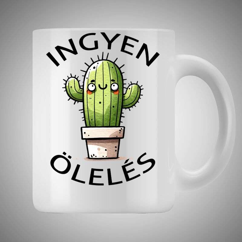 Bögre 3dl Ingyen Ölelés Kaktusz