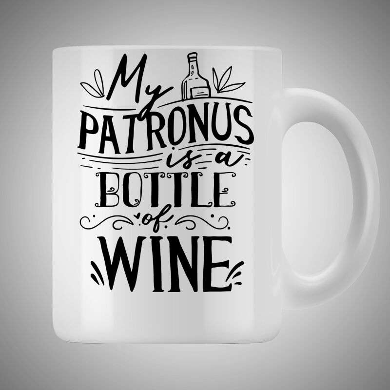 Bögre 3dl My Patronus Is Wine