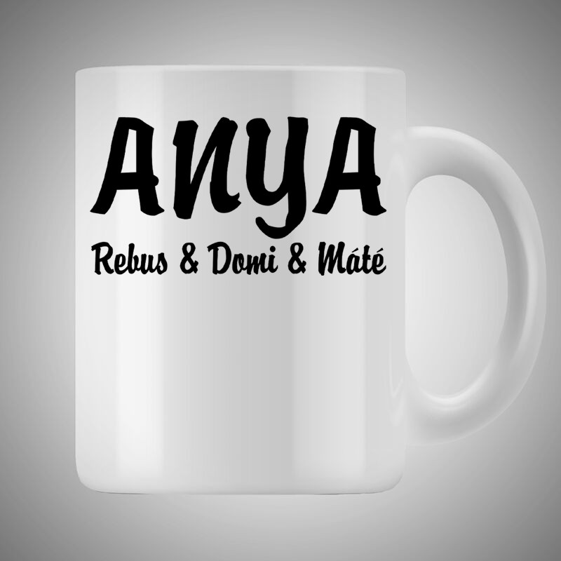 Bögre 3dl Anya Nevek 3 Név