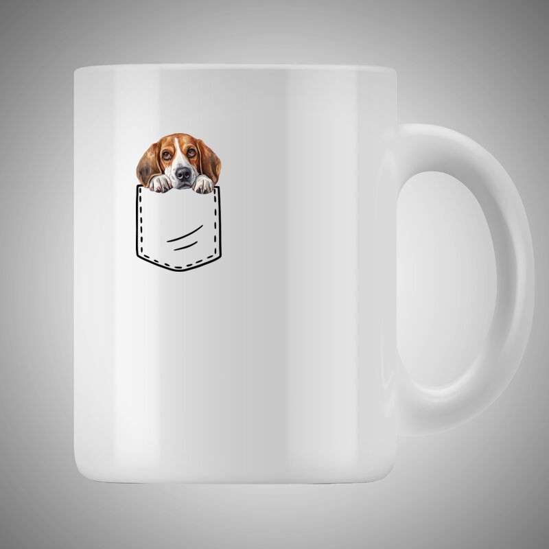 Bögre 3dl Beagle Zseb