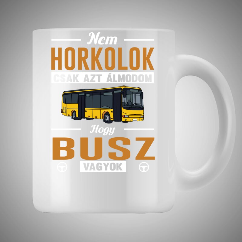 Bögre 3dl Nem Horkolok BUSZ