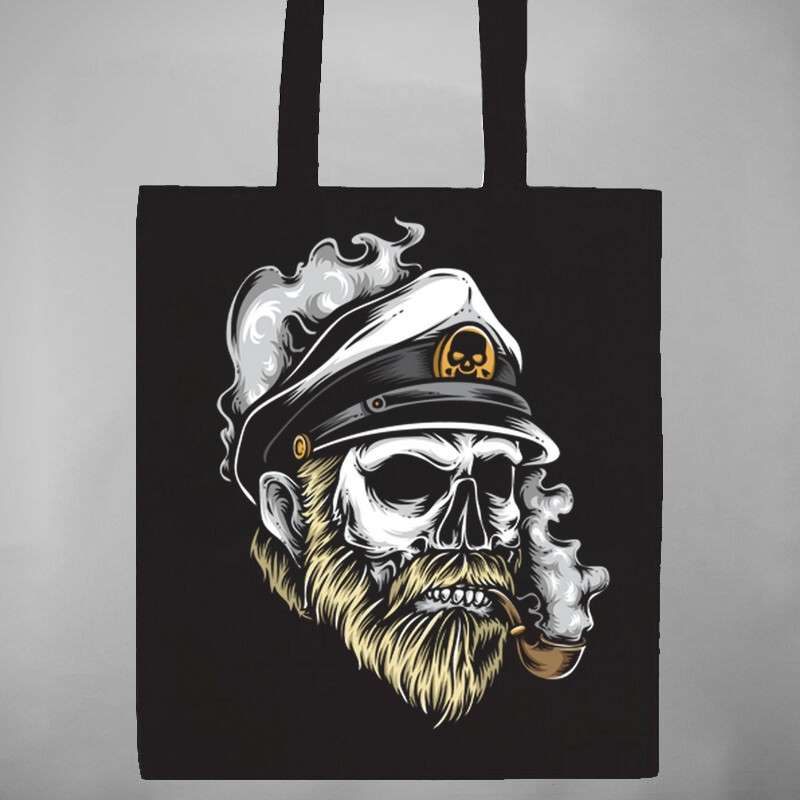Pamut bevásárló táska Skull Marine