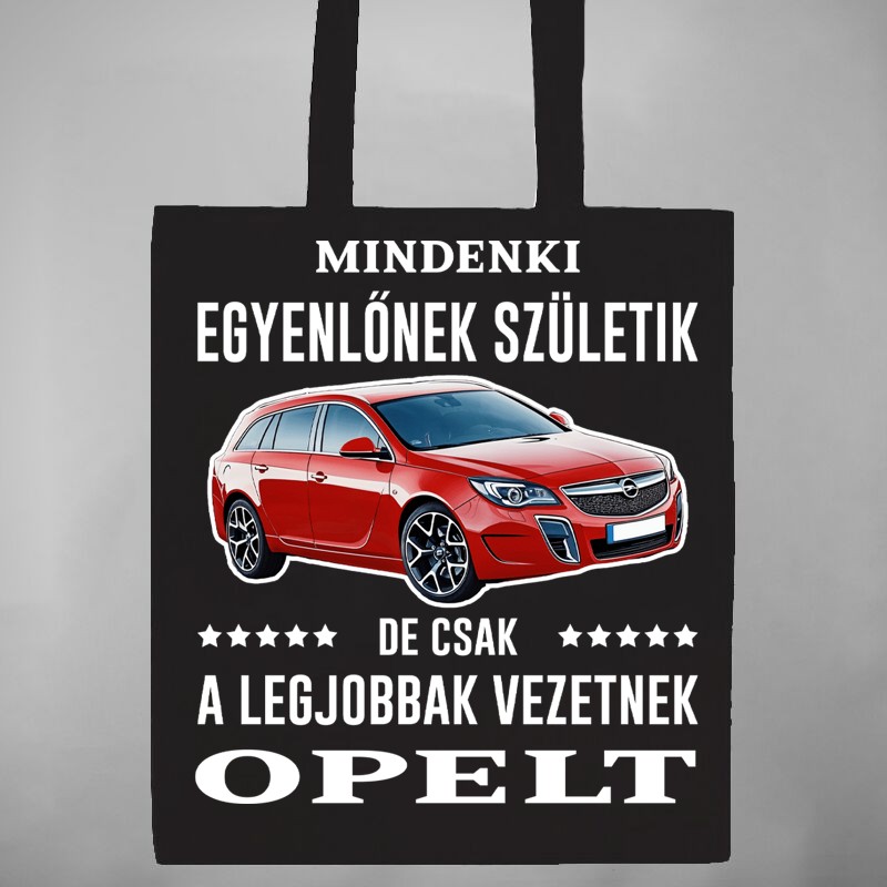 Pamut bevásárló táska Mindenki Egyenlőnek Születik OPEL