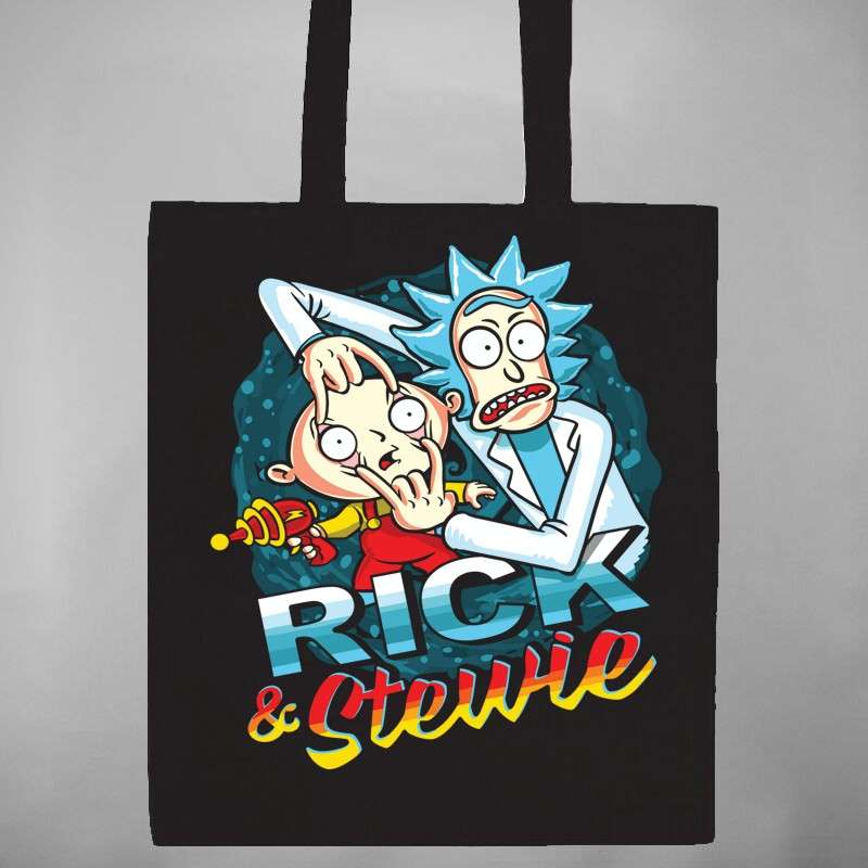 Pamut bevásárló táska Rick And Stewie